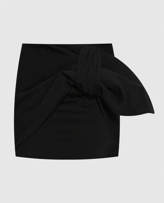 Daiki black mini skirt