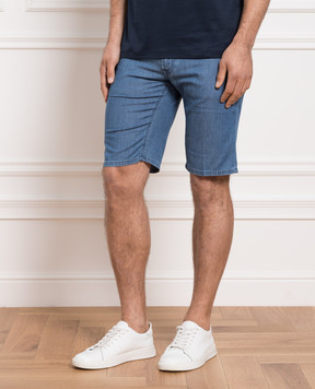 Stefano Ricci Блакитні джинсові шорти з логотипом MST3103163T0065