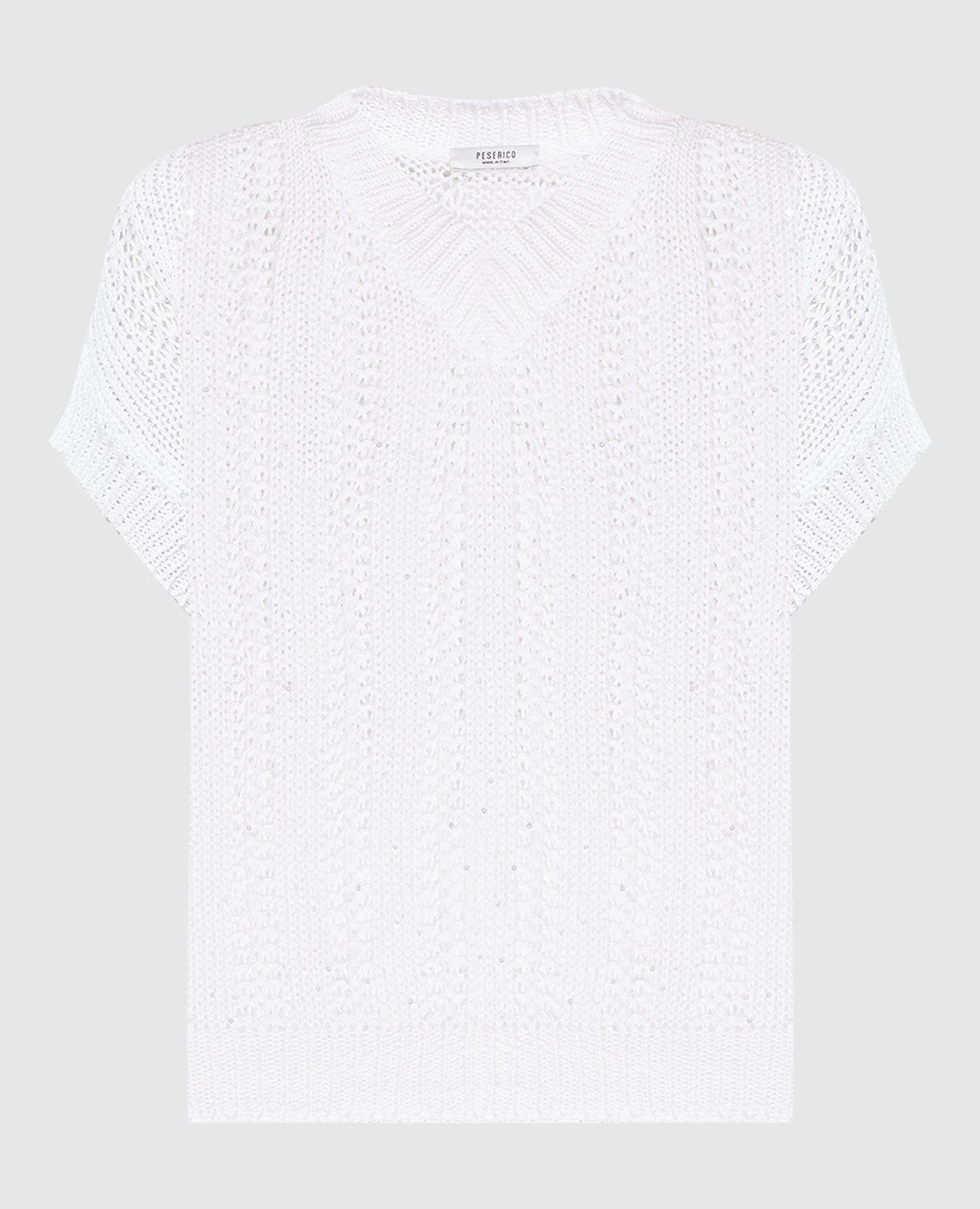 White pullover with sequins