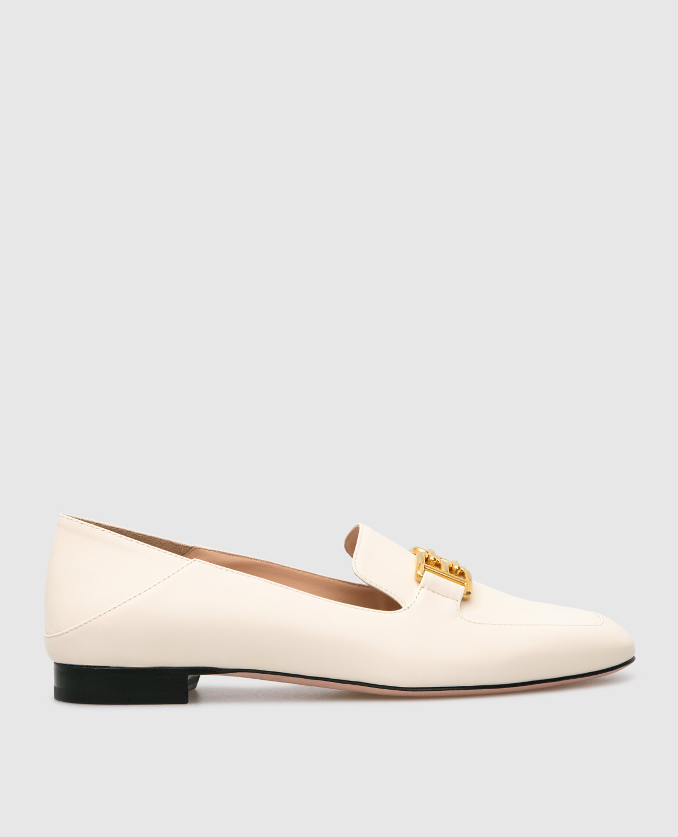 

Молочные кожаные лоферы Ellah Flat, Бежевый, Лоферы