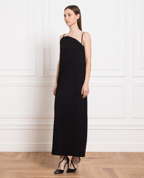 Max Mara Sportmax Черное платье макси Noli NOLI