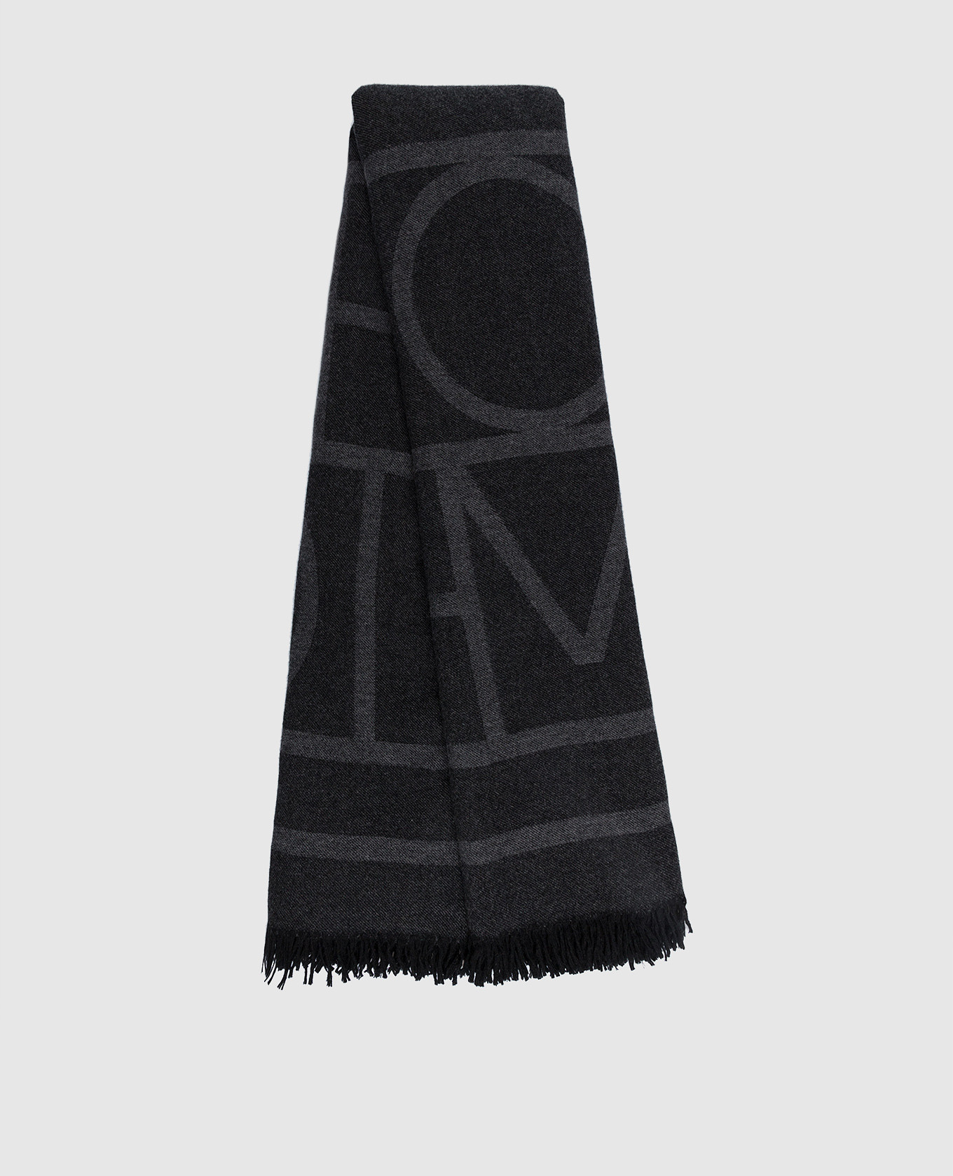 Toteme - Monogram Wool and Cashmere Graphite Scarf 213894808 - buy with  Romania delivery at Symbol