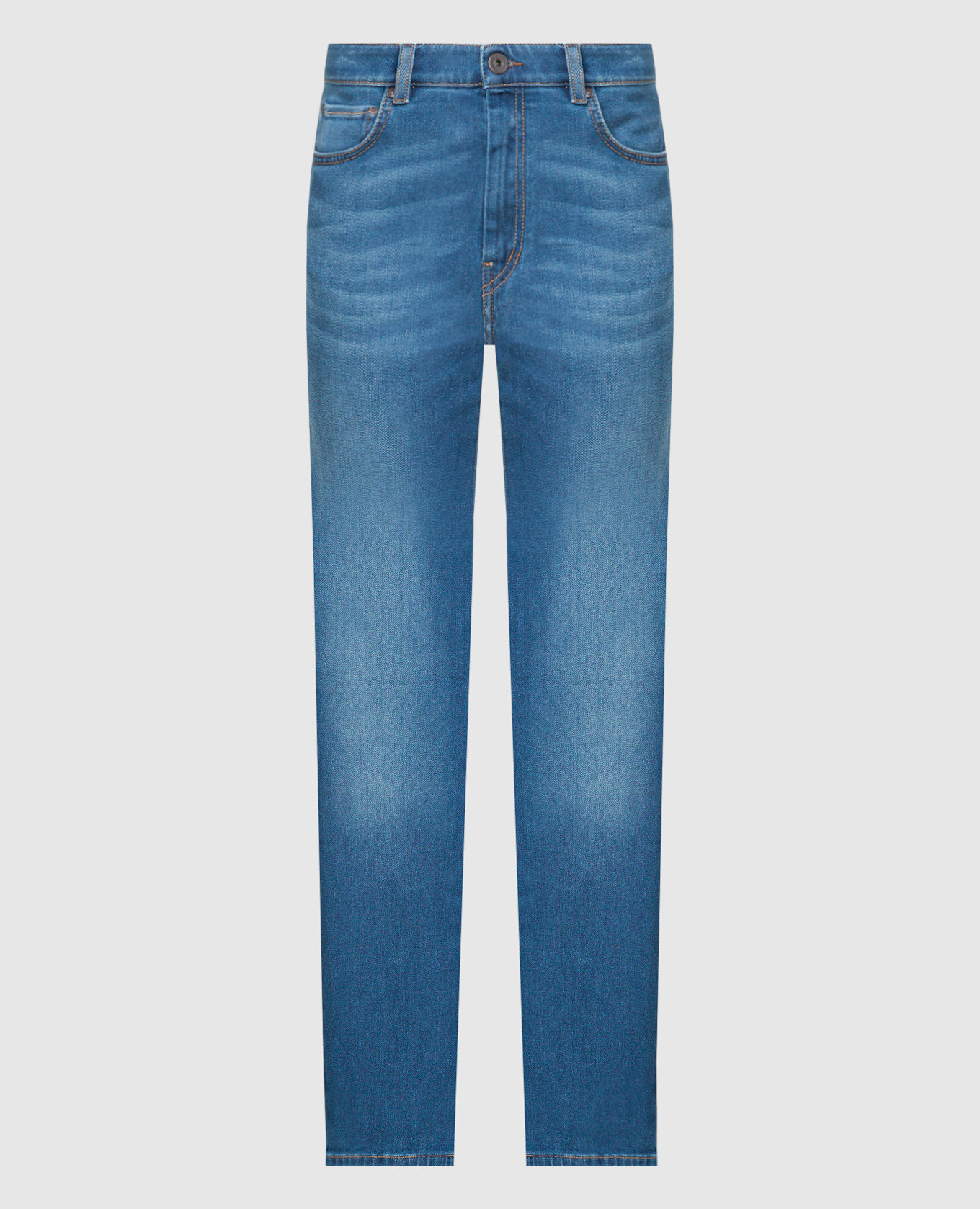 ORTISEI blue jeans with a distressed effect