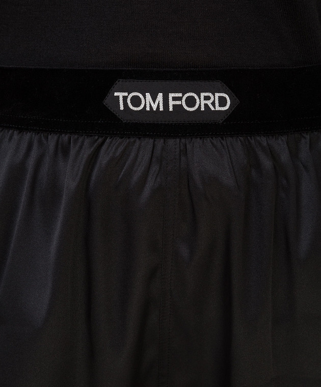 Tom Ford - Черные шорты из шелка SH0021FAX832 купить в Symbol