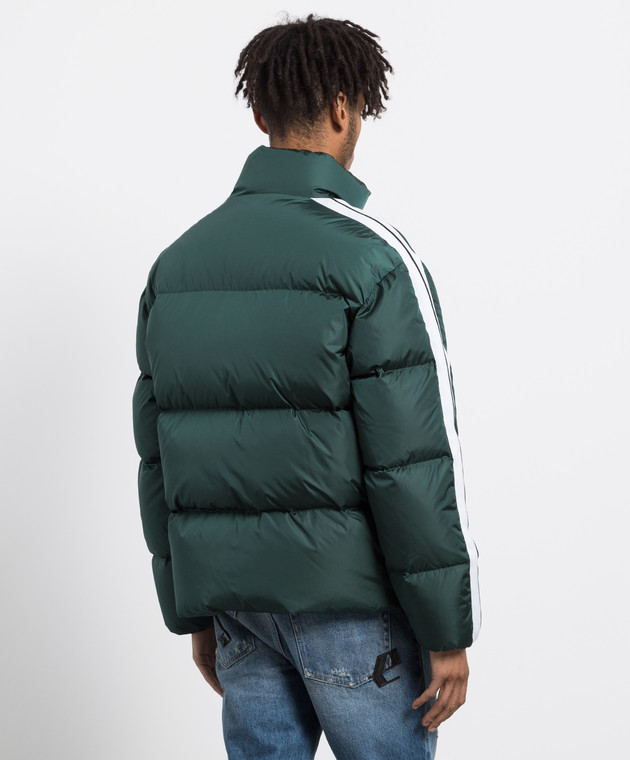 Palm Angels Зеленый пуховик с логотипом PMED019F22FAB001 изображение 4