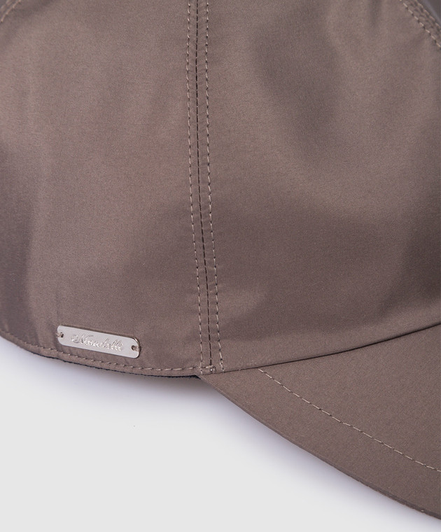 Enrico Mandelli Темно-сіра кепка із металевим логотипом CAP4014209 зображення 4