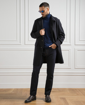 Loro Piana Синій гольф з вовни FAL3612