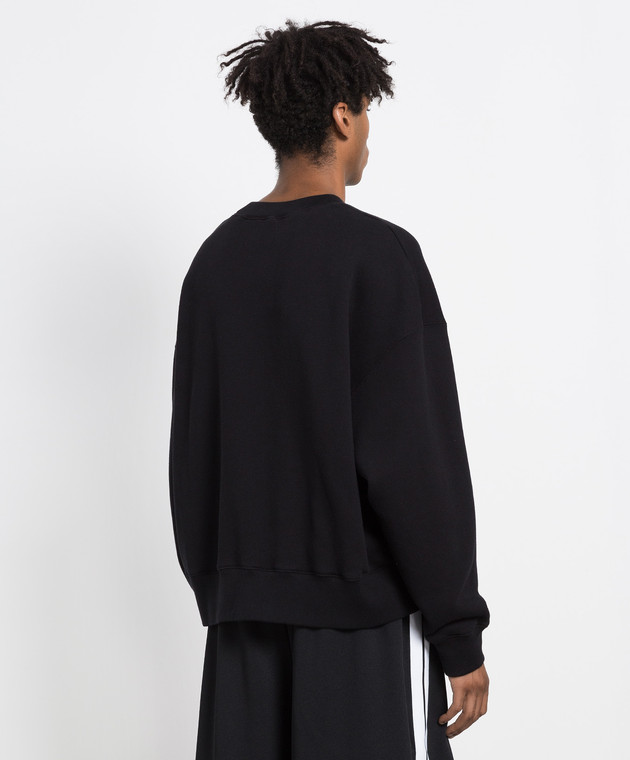 Palm Angels Черный свитшот с вышивкой Медведь PMBA026C99FLE002 изображение 4