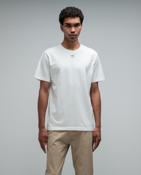 Off-White Біла футболка з принтом логотипа Off-White Lviv OMAA027G23JER040