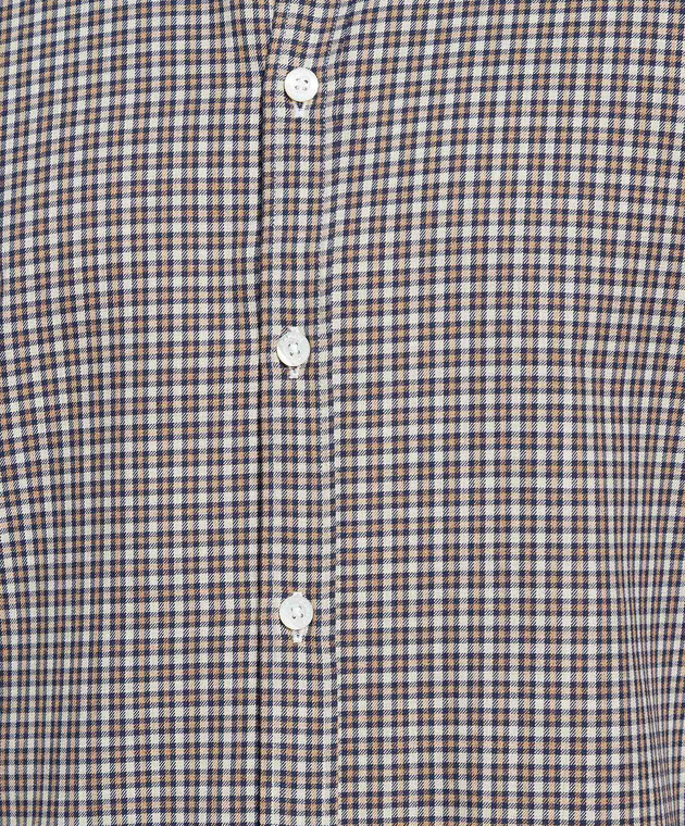 Canali - Коричневая рубашка в клетку GL00018L777 купить в Symbol