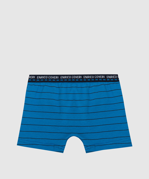 RiminiVeste Enrico Coveri blue striped boxer briefs for children EB4116 image 2