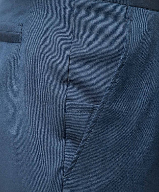 Enrico Mandelli - Blue pants made of wool GYM02B4531 - buy with ...