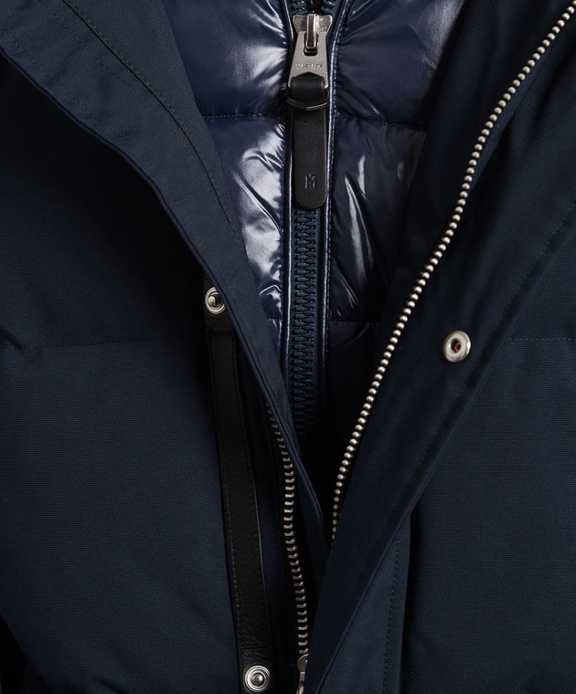 Mackage Graydon down jacket with logo in blue GRAYDON изображение 5