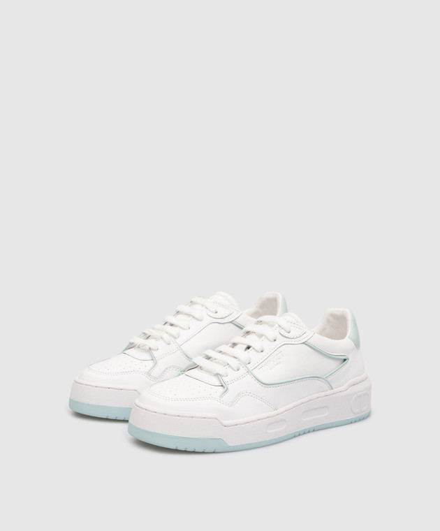 Twinset White sneakers with embossed logo 231TCP080 изображение 2