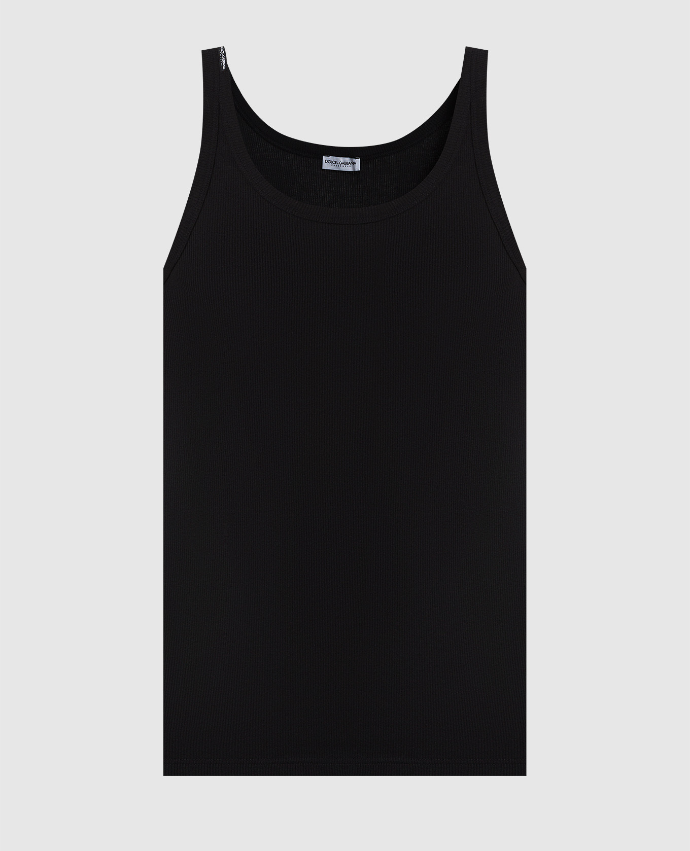 

Черная майка в рубчик, Черный, Майки