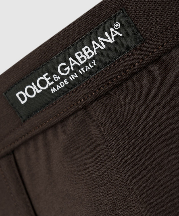 Dolce&Gabbana Brown logo briefs M4F01JFUEB0 image 3