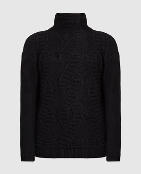 Kiton Черный свитер из кашемира D54717200