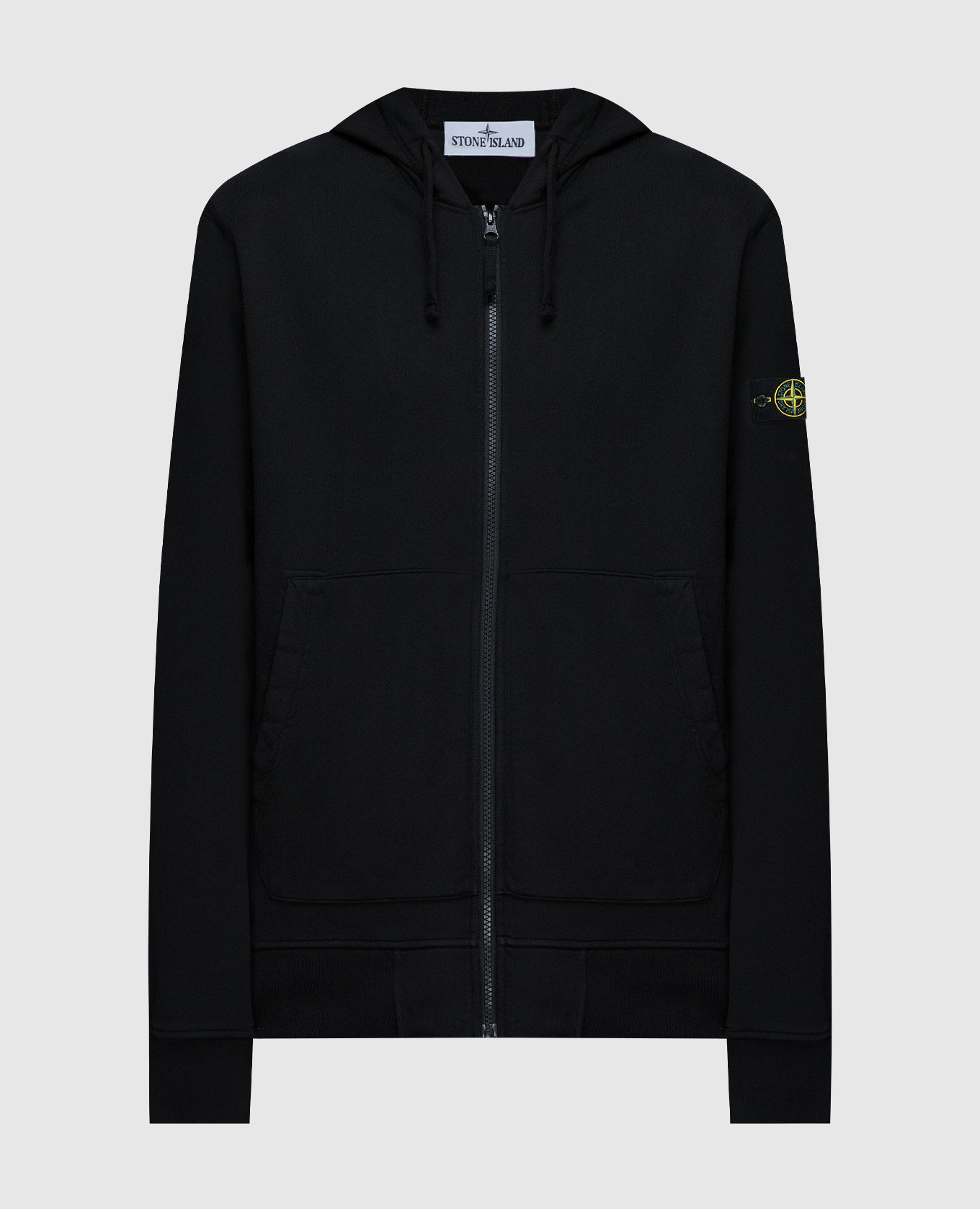 

Черная спортивная кофта с патчем логотипа, Черный, Спортивные куртки