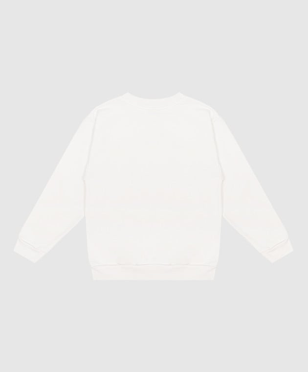 Balenciaga Children's white sweatshirt with logo print 682018TOVK2 image 2