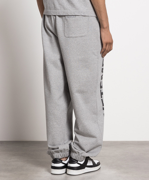Vetements Gray joggers with logo print UE54SP100G image 4