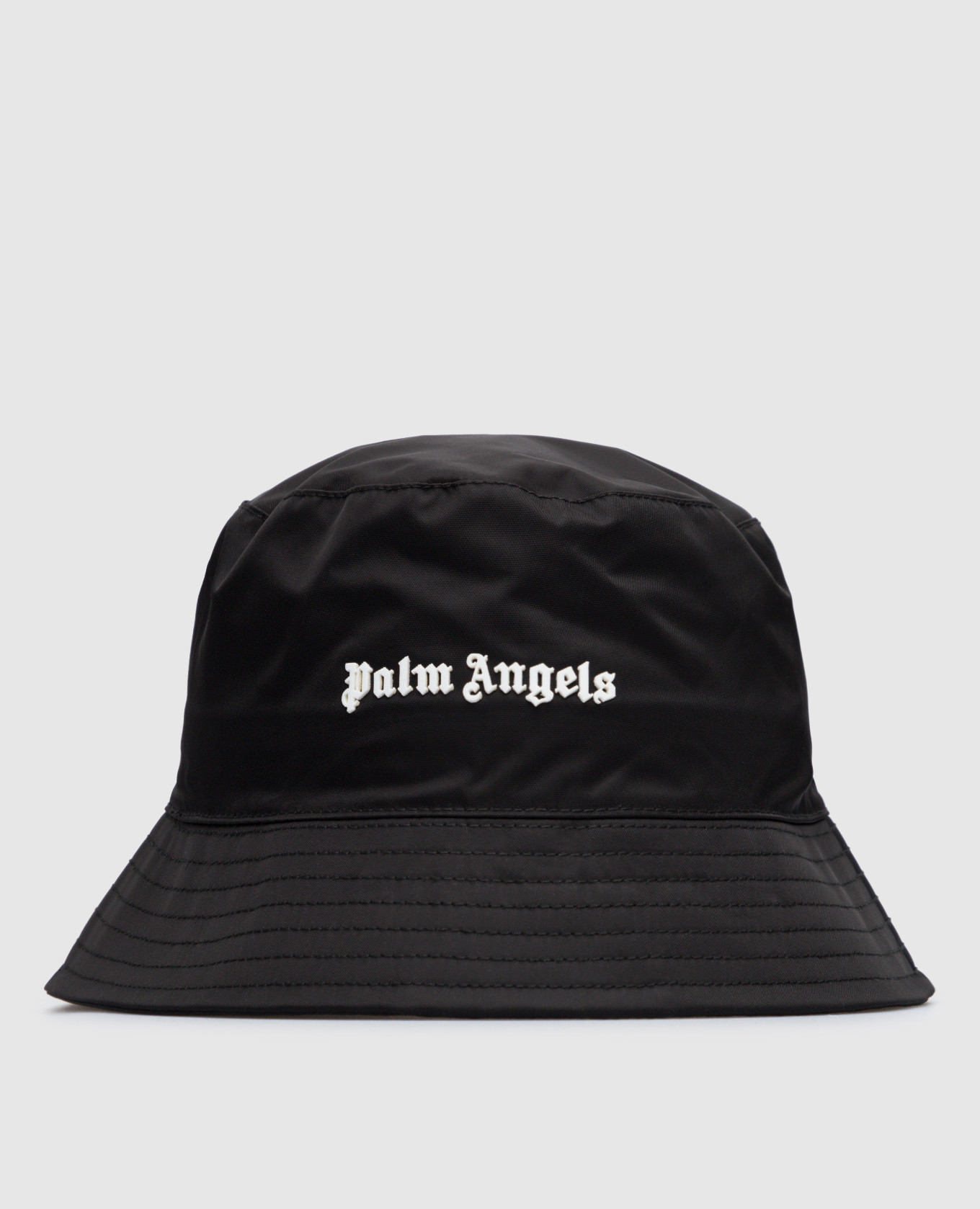 

Черная панама с фактурным логотипом, Черный, Панамы