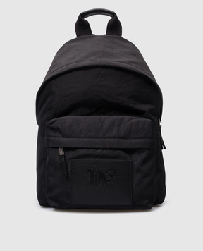 Palm Angels Черный рюкзак с тиснением логотипа монограммы. PMNB022R24FAB001