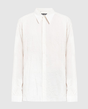 Dolce&Gabbana Белая рубашка из шелка G5IT7TFUABF