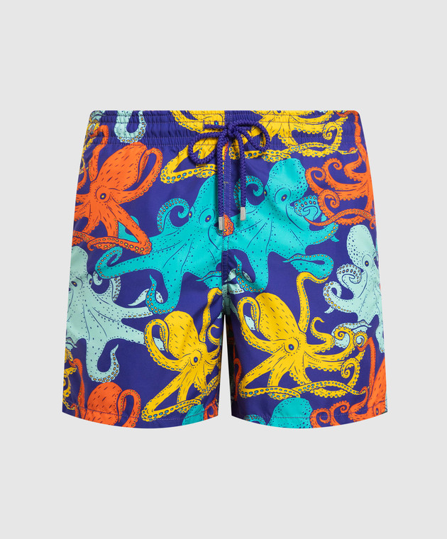 Vilebrequin Moorea blue print swim shorts MOOC3B01