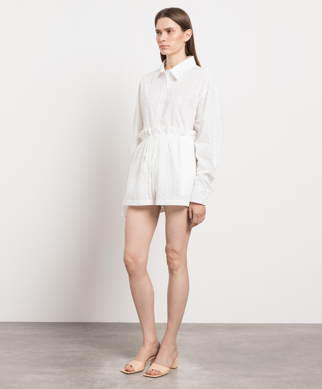 The Andamane White shirt and shorts suit with broderie embroidery TM136437ATNC146 image 3