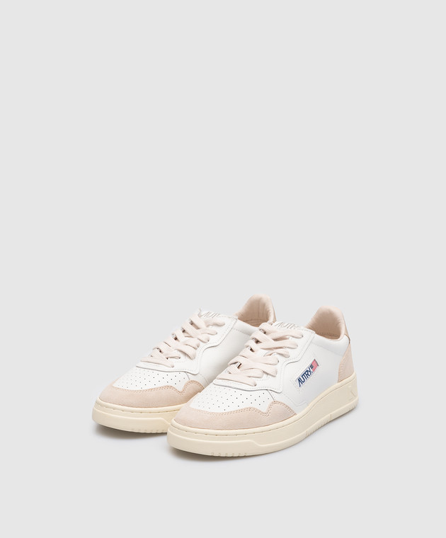 AUTRY White leather sneakers with logo A13IAULWLS58 image 2
