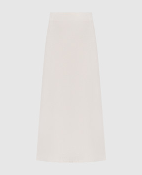 LISA YANG Біла спідниця міді Kael з кашеміру 2023261