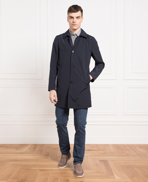 Enrico Mandelli Черный плащ A4T5674933
