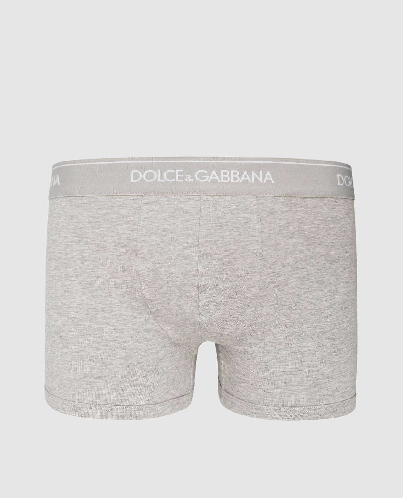 Set of gray boxers with logo