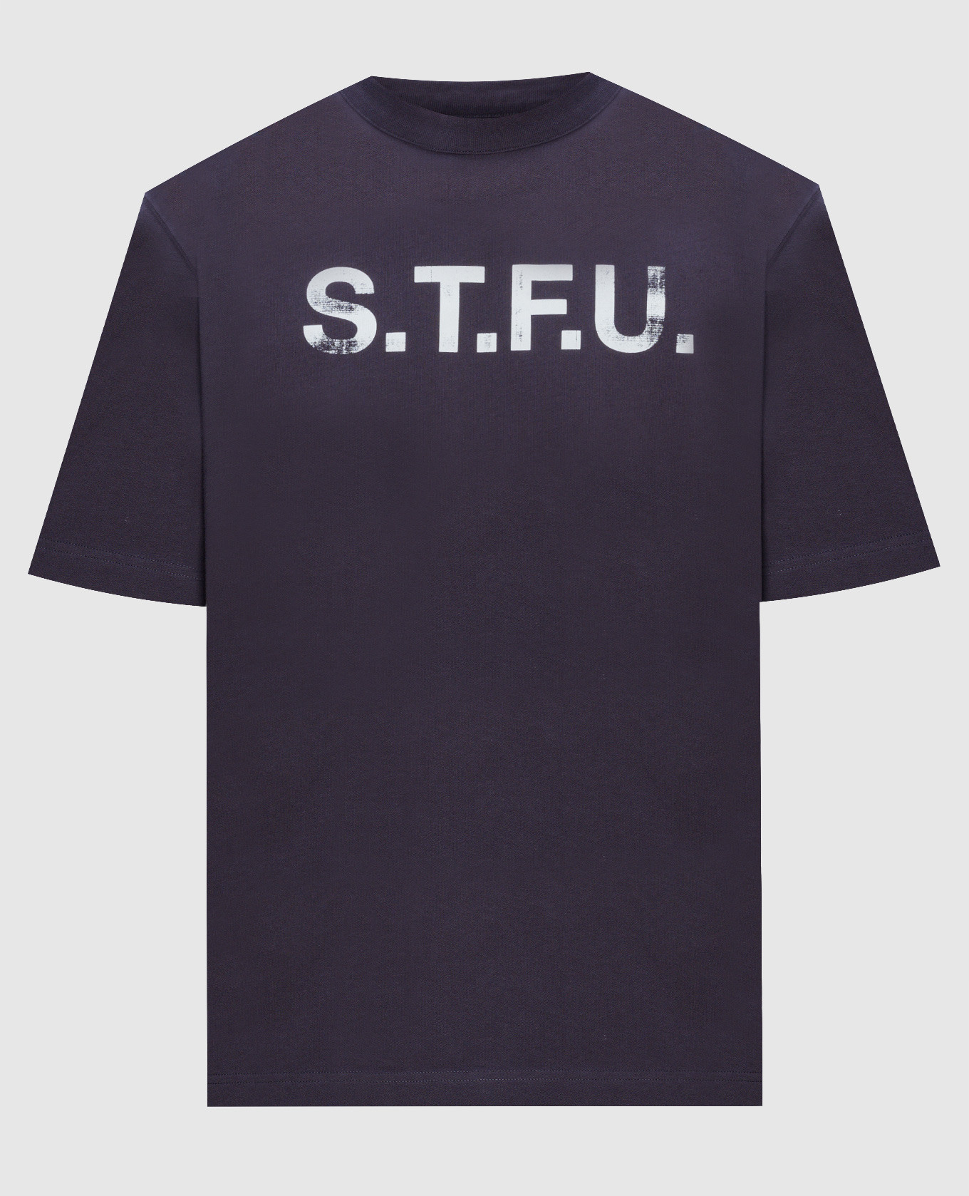 

Фиолетовая футболка с принтом STFU, Фиолетовый, Футболки