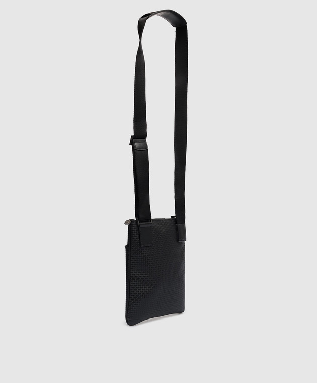 Serapian Black tablet bag with embossing SRSTSMML679423CCG2 изображение 3
