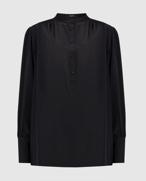 JOSEPH Черная блуза Buci из шелка JF008166
