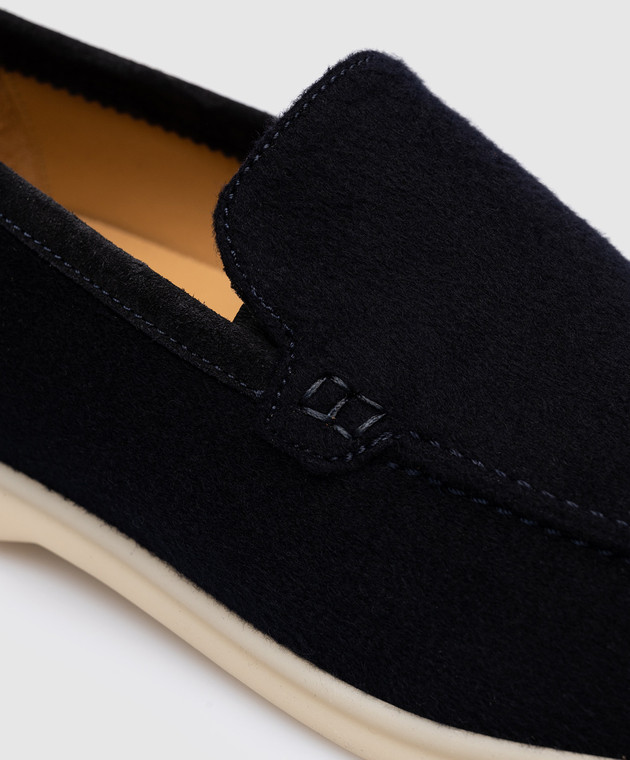 Loro Piana - Сині сліпери Summer Walk з кашеміру FAM5389 купити в Symbol