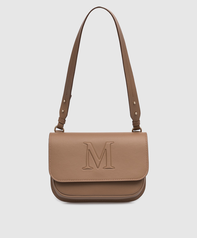 Max Mara MYMHTZL Brown Leather Messenger Bag MYMHTZL