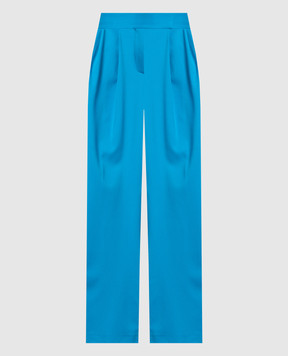 The Attico Голубые брюки Gary из шерсти 237WCP102W041
