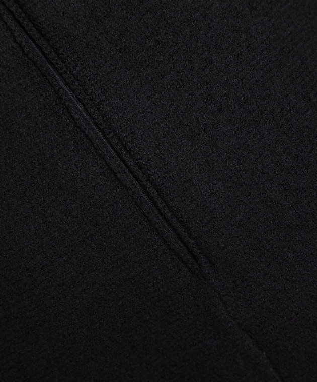 Jil Sander Black skirt of asymmetrical cut made of wool J02MA0024J14506 image 5