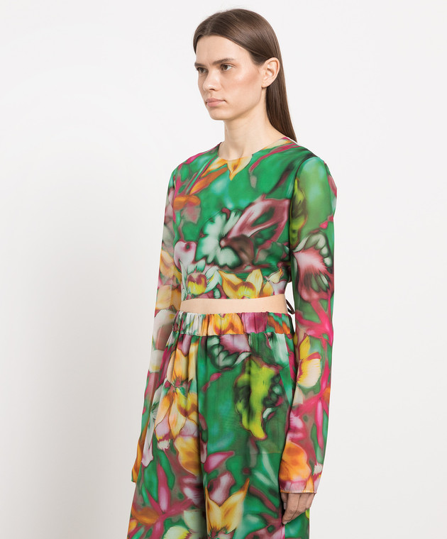 The Andamane Green blouse with an open back TM130909BTNP196 image 3