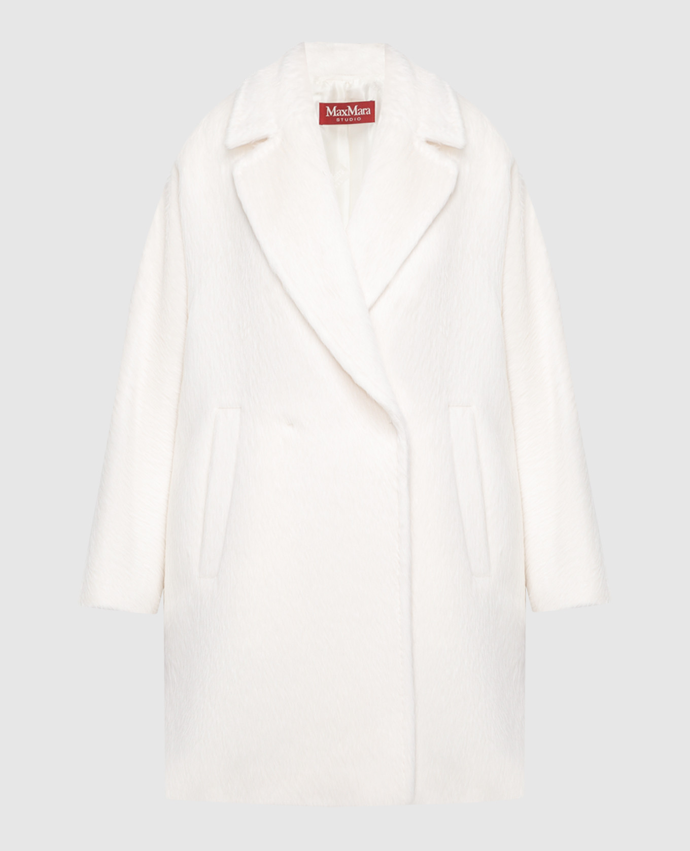 Max Mara - Calia white double-breasted wool coat CALIA - buy with ...