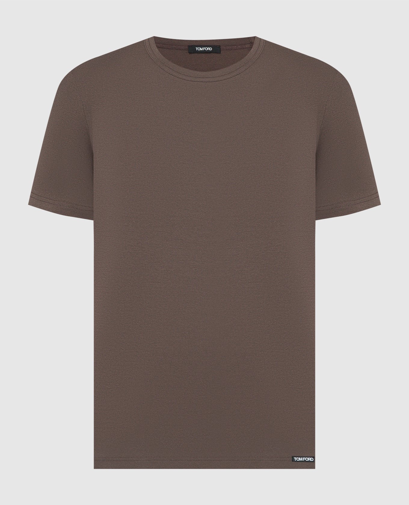 Brown classic t-shirt with logo