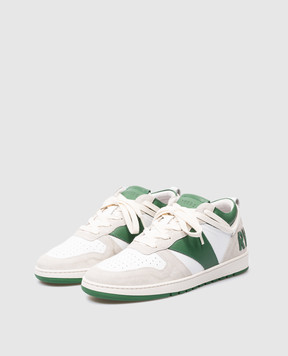 Rhude Зелені шкіряні кросівки RHECESS-LOW RHPS24FO05489636