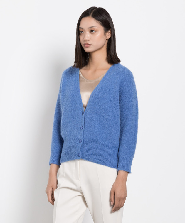 Max Mara Голубой кардиган Albenga ALBENGA изображение 3