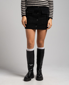 Max Mara Sportmax Черная юбка мини Derna DERNA