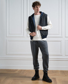 Cashmere&Whiskey Синий двухсторонний жилет GM0061340437