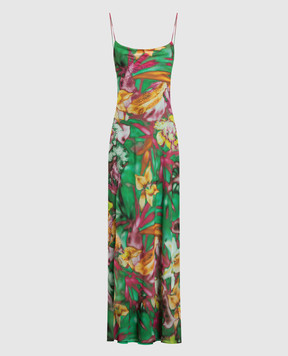 The Andamane Зеленое платье Isabelle в цветочный принт TM130132CTNP196