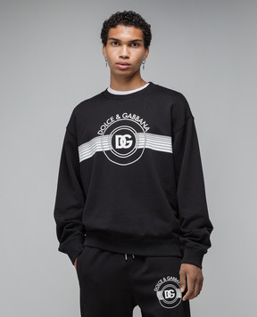 Dolce&Gabbana Черный свитшот с логотипом G9AHSTG7J6C