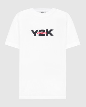 Vetements Біла футболка Y2K з вишивкою логотипа UE64TR250W